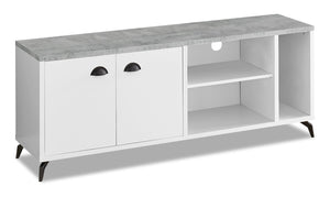 Cameron 60” TV Stand - White