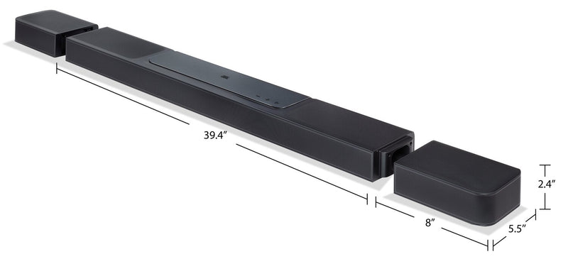 JBL 11.1.4 CH Dolby Atmos DTS:X Soundbar with Wireless Subwoofer and Detachable Speakers (JBLBAR1300BLKAM)