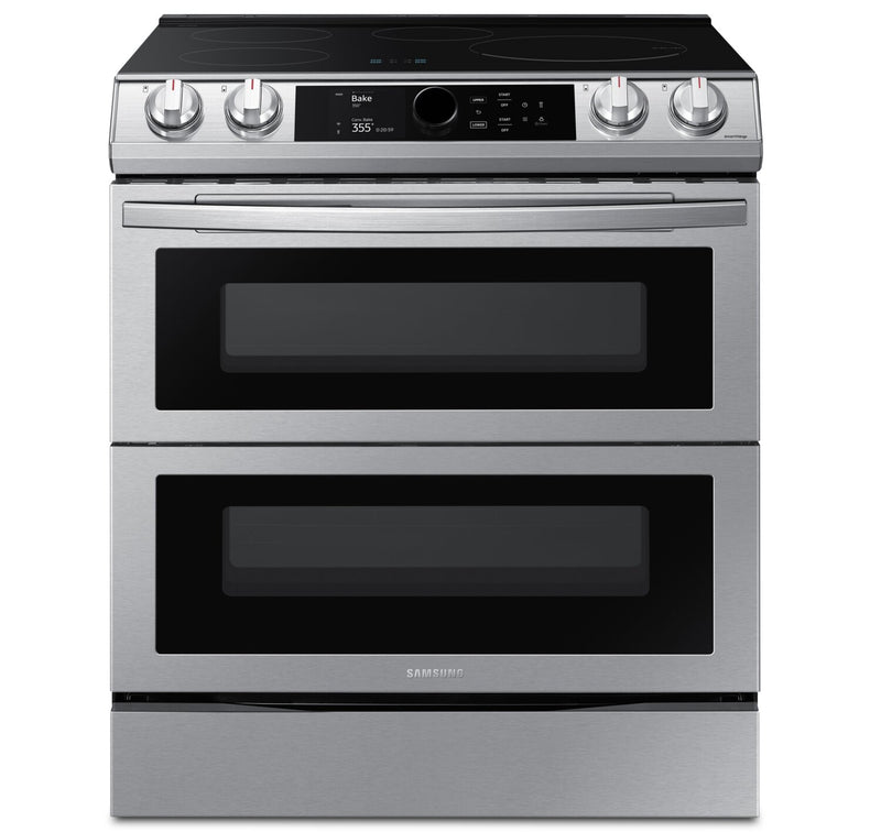 Samsung 6.3 Cu. Ft. Front Control Induction Range with Double Oven - NE63T8951SS/AC 