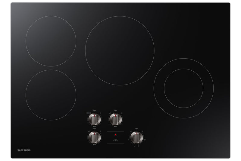 Samsung 30\" 4-Element Electric Cooktop with Knob Controls - Stainless Steel - NZ30R5330RK/AA