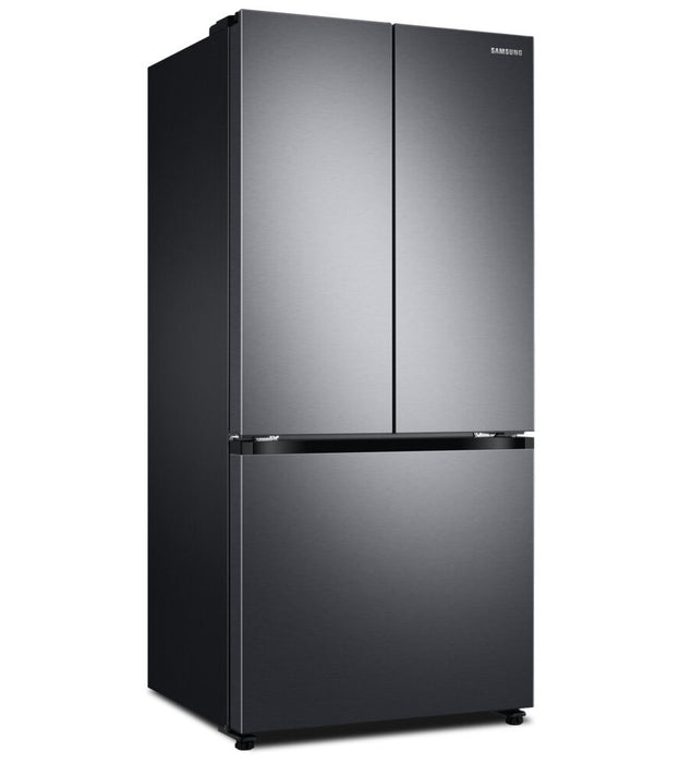 Samsung 33\" 17.5 Cu. Ft. Counter-Depth French-Door Refrigerator - Black Stainless Steel - RF18A5101SG/AA