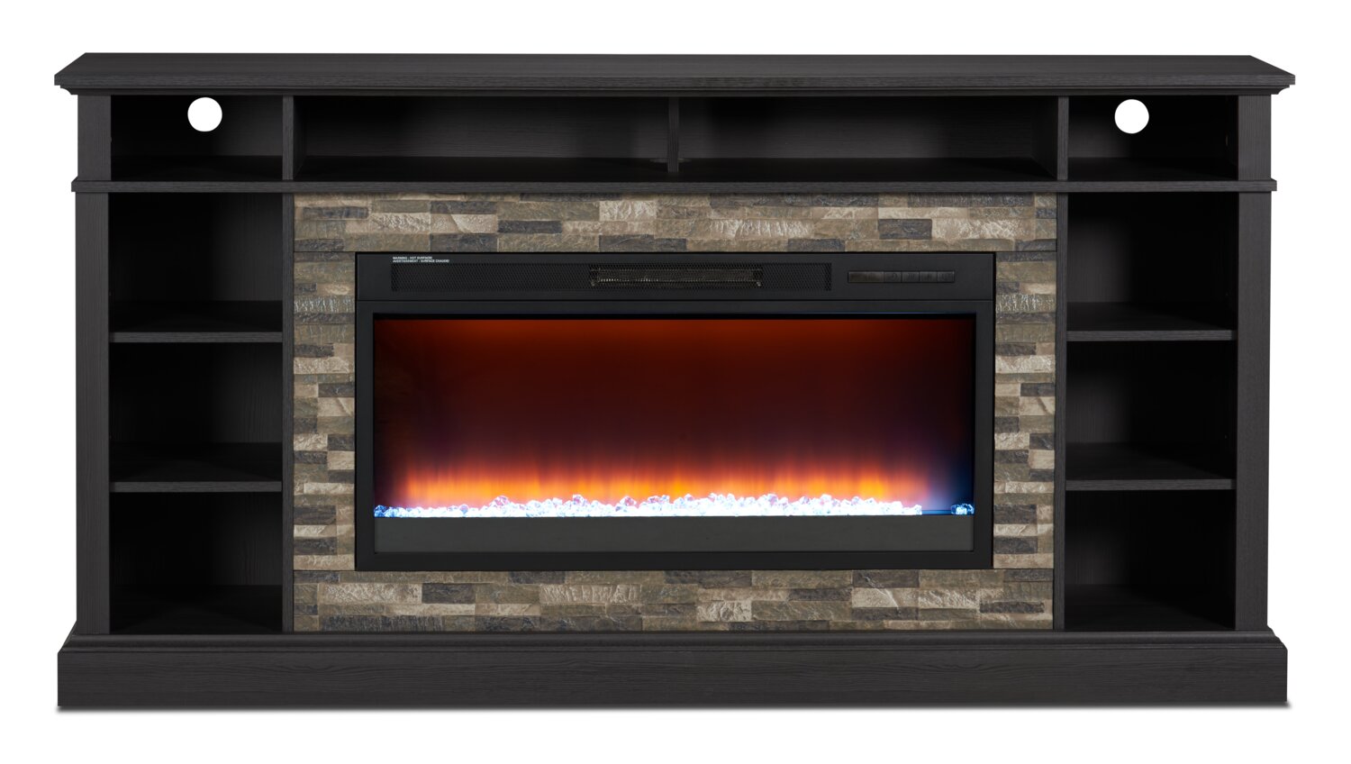 Tv stand with fireplace the brick discount