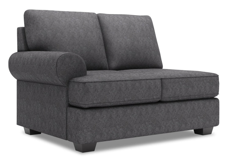Sofa Lab Roll LAF Loveseat - Luxury Charcoal