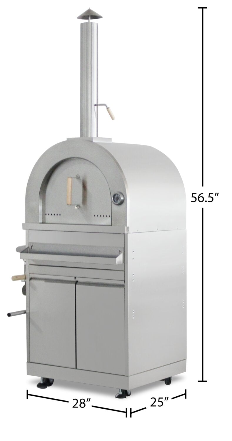 Thor Kitchen Outdoor Pizza Oven with Cabinet MK07SS304 The Brick