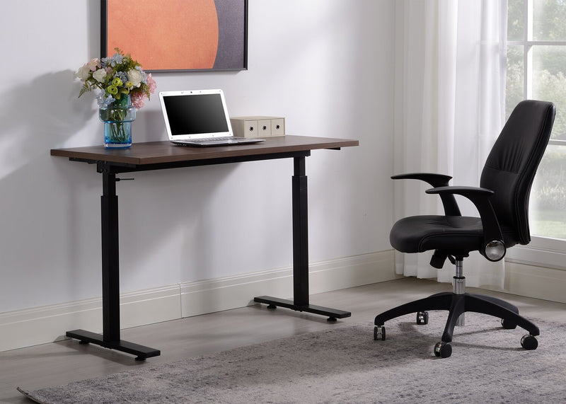 Novah 47.25\" Height-Adjustable Office Desk - Brown