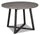 ["Cole Dining Table, Metal, Melamine, Geometricl Base, 42##PACKAGEDETAILSquot;W Round - Grey"]