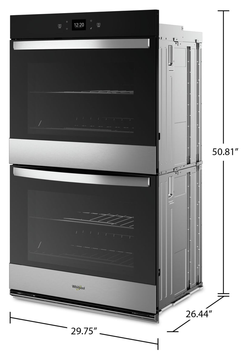 Whirlpool 10 Cu. Ft. Smart Double Wall Oven WOED5030LZ The Brick