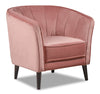 Brinley Velvet Accent Chair - Pink
