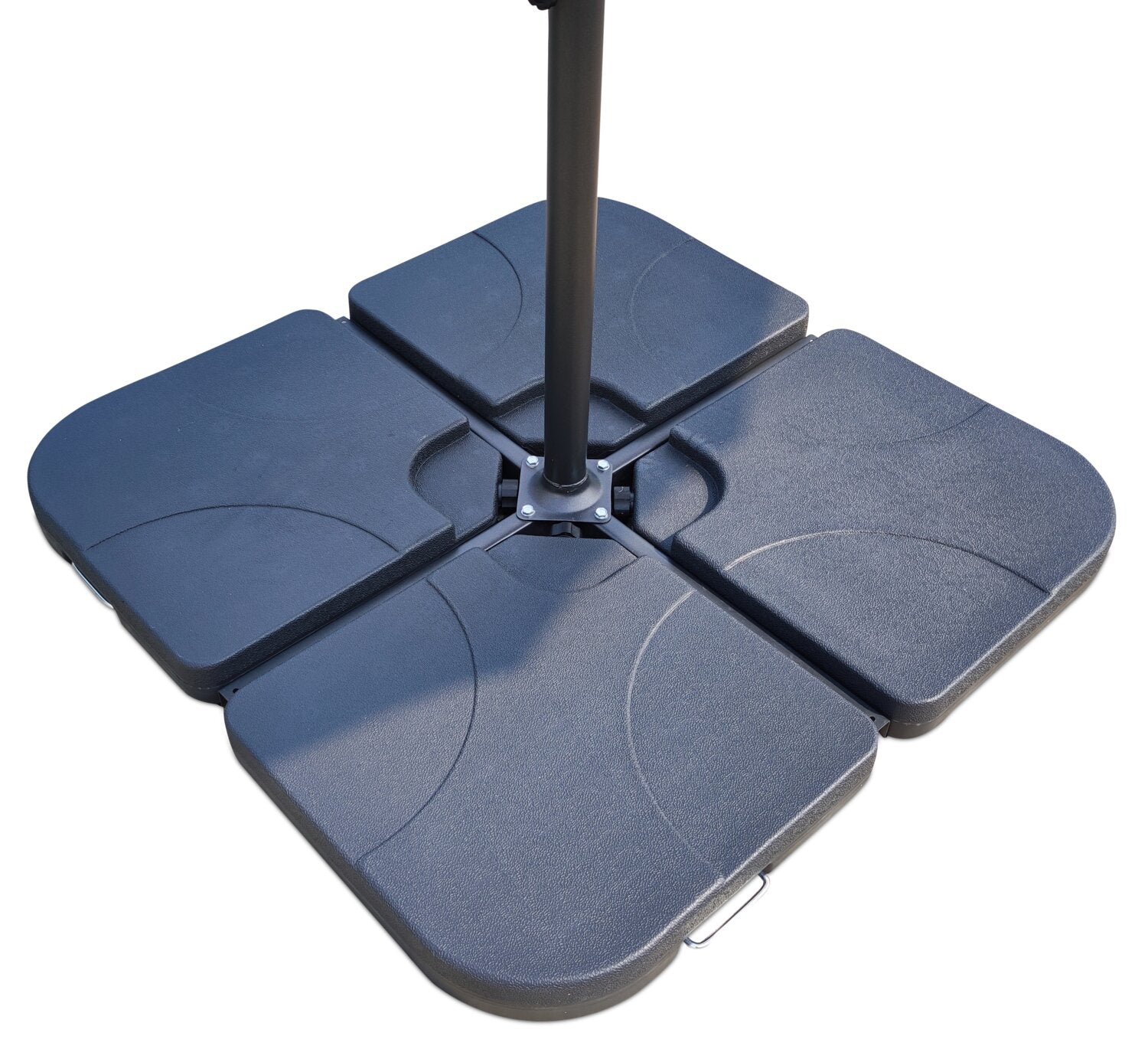 in patio umbrella base Outdoor Patio 4-Piece Umbrella Base - Weather Resistant Plastic, Un