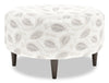 Made in Canada Customizable Sofa Lab The Curve 31\" Fabric Ottoman - Prairie Multicolour