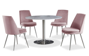 Tera 5-Piece Dining Package - Pink