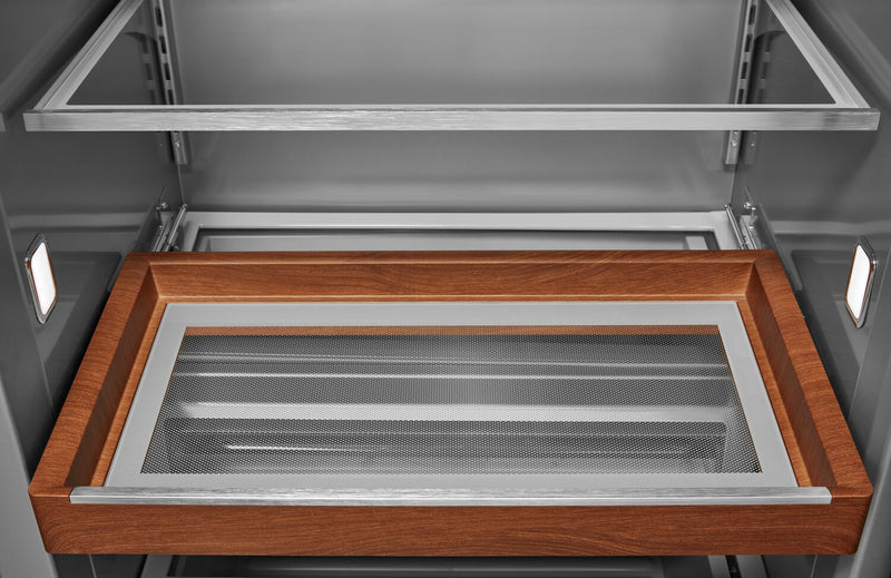 KitchenAid 48\" 30 Cu. Ft. Side-by-Side Refrigerator - Black Stainless Steel PrintShield™ - KBSN708MBS