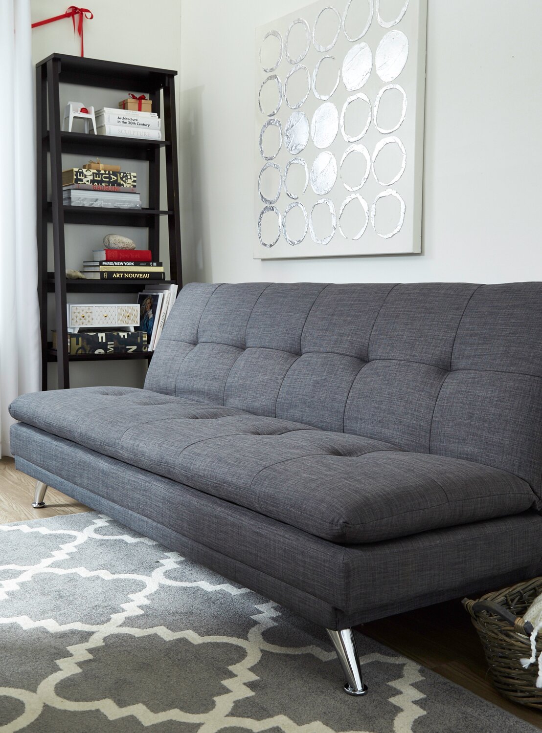 Grey futon discount