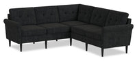 BLOK Modular Rolled Arm Sectional – Charcoal 