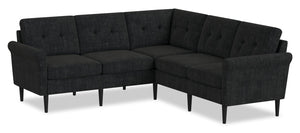 BLOK Modular Rolled Arm Sectional – Charcoal