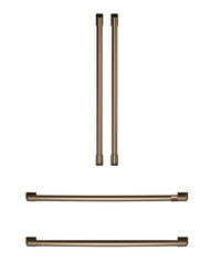 Café 4-Piece Brushed Bronze Handle Kit for French-Door Refrigerator - CXQB4H4PNBZ 