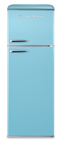 Best Buy: Galanz Retro 7.6 Cu. Ft Top Freezer Refrigerator Blue