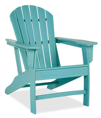 Bask Outdoor Patio Adriondack Chair - High Density Plastic, UV & Weather Resistant - Aqua 