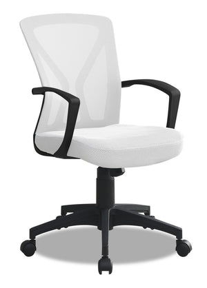 Dominic Office Chair - White/Black