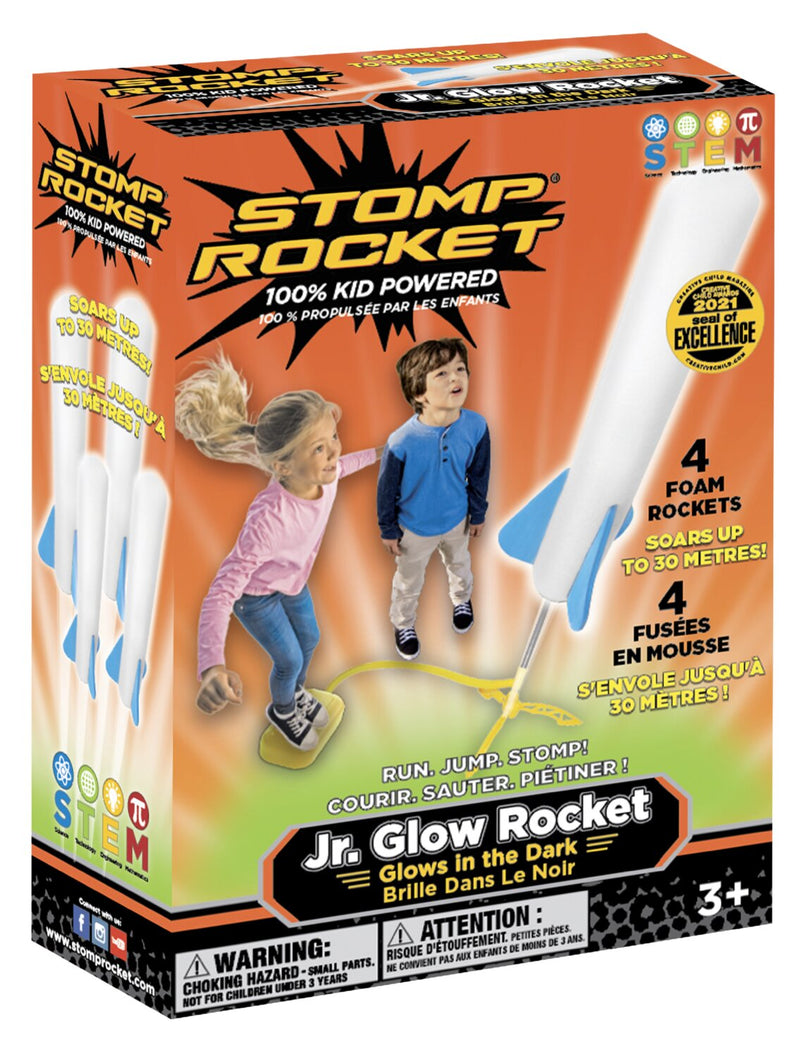 Rocket Jr Rack Original Stomp Rocket® Jr. Glow™ Rockets - The Brick