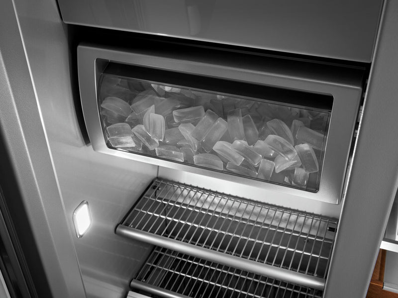 KitchenAid 48\" 30 Cu. Ft. Side-by-Side Refrigerator - Black Stainless Steel PrintShield™ - KBSN708MBS