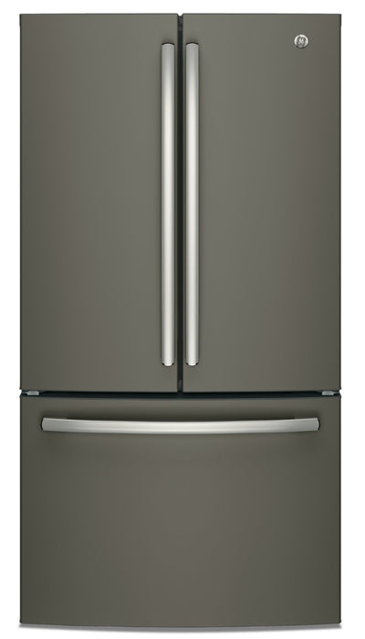 GE 27 Cu. Ft. French-Door Refrigerator with Internal Water Dispenser - GNE27JMMES - Refrigerator in Slate