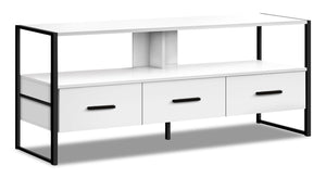 Chace 48” TV Stand - White