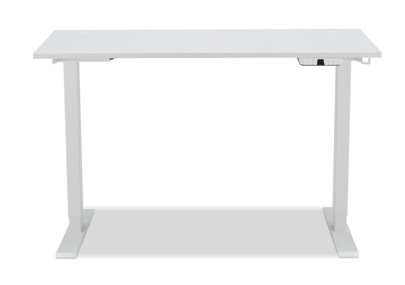Carson 47.2\" Dual-Motor Lift Office Desk - Matte White