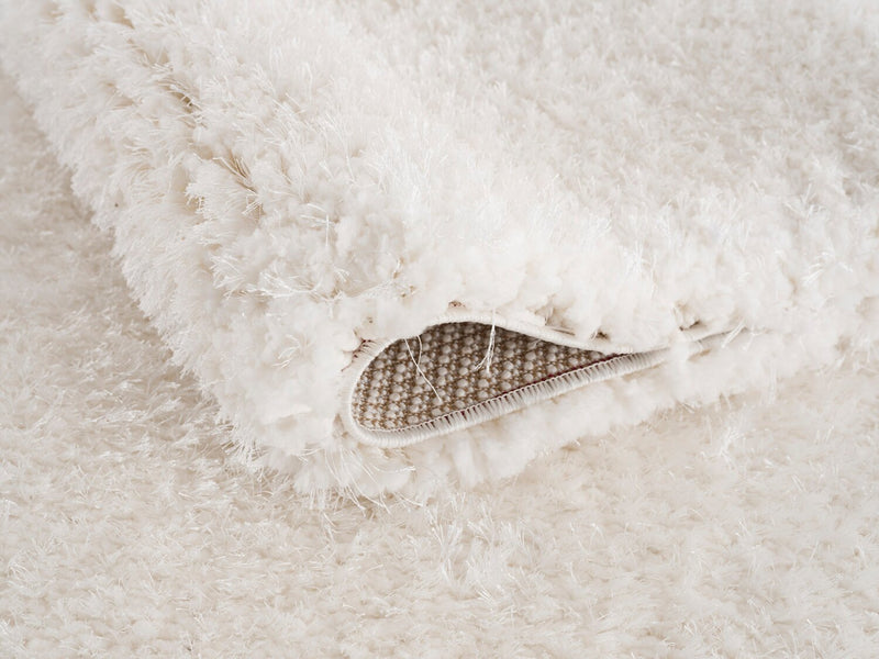 Lawson White Shag Area Rug - 5' x 7'
