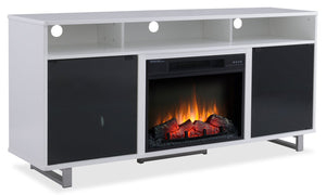 Ignatius 64" Electric Fireplace TV Stand | Meuble pour téléviseur Ignatius de 64 po avec foyer électrique