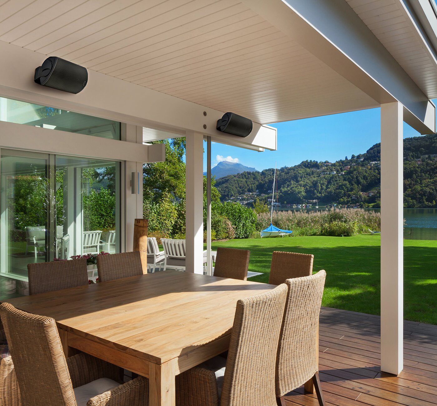 Polk Audio Atrium Black Outdoor Speakers with Drivers