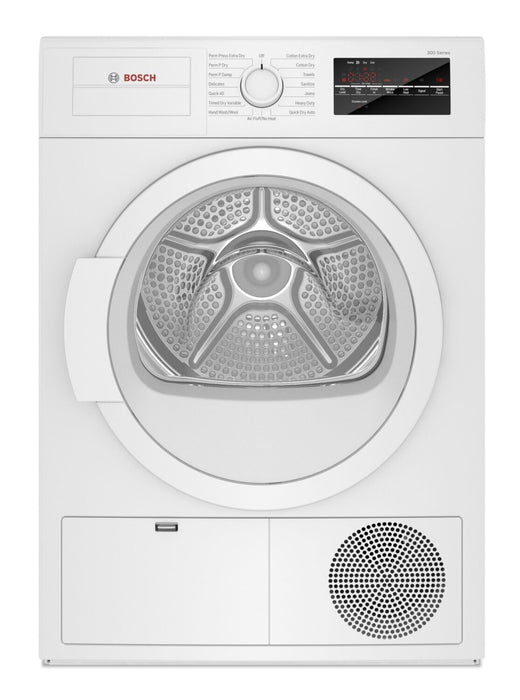 Bosch 300 Series 2.2 Cu. Ft. Front-Load Washer and 4 Cu. Ft. Conden ...
