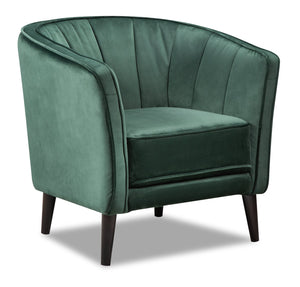 Brinley Velvet Accent Chair - Green