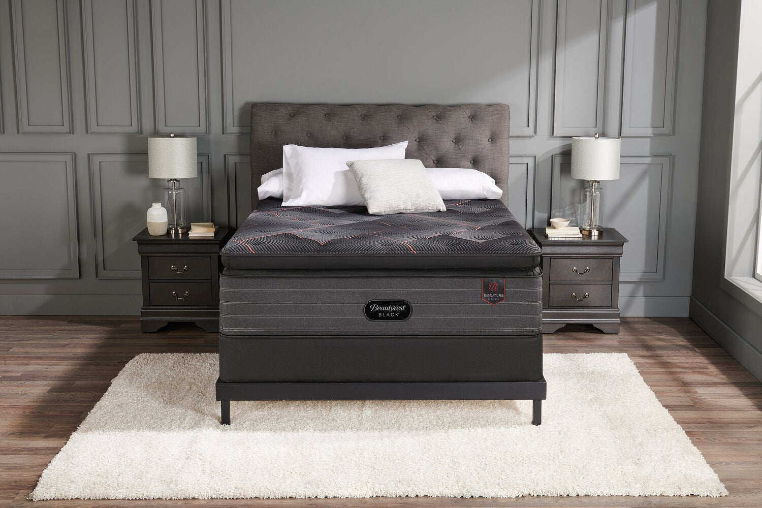 Beautyrest Black Signature Exquisite Euro Pillowtop Queen Mattress The Brick