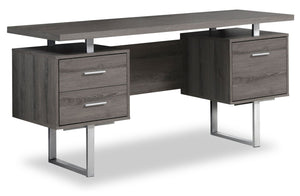 Teagan Reversible Desk - Dark Grey 