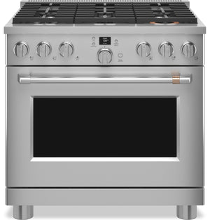 Café 5.75 Cu. Ft. Commercial-Style 6-Burner Dual Fuel Range - C2Y366P2TS1