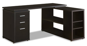 Rickey L-Shaped Corner Desk - Espresso 