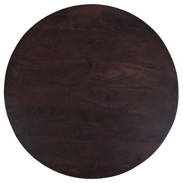 Bali Dining Table, Mango Wood, Pedestal Base, 36\"W Round - Brown