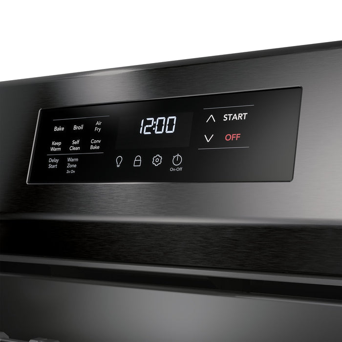 Frigidaire 5.1 Cu. Ft. Gas Range With Air Fry and Convection Bake - Black Stainless Steel - FCRG3083AD