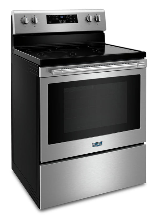Maytag 5.3 Cu. Ft. Electric Range with Air Fry and AquaLift® - Fingerprint Resistant Stainless Steel - YMER7700LZ