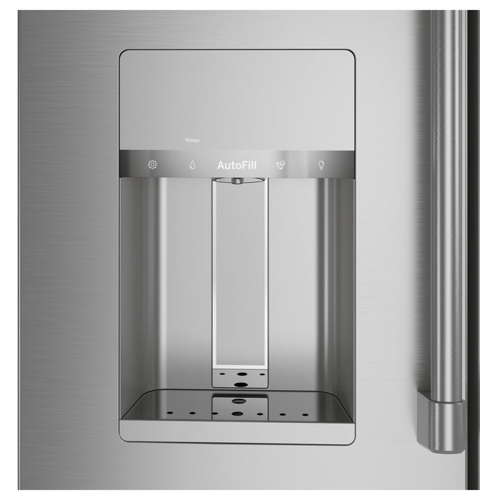 Cafe 36\" 22.3 Cu. Ft. Quad Door Refrigerator - Stainless - CXE22DP2PS1