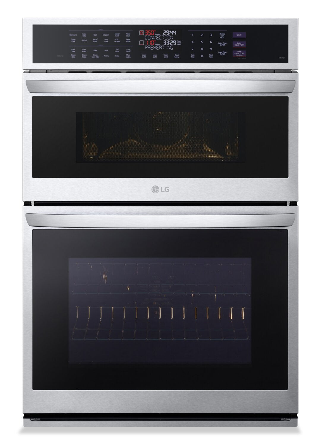 Wall oven with air shop fryer built in