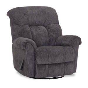 8527 Chenille Swivel Recliner - Fighter Charcoal | Fauteuil pivotant et inclinable 8527 en chenille - fighter charbon | 8527SRFC