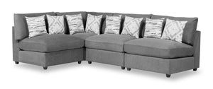 Evolve Left-Facing Sectional - Charcoal
