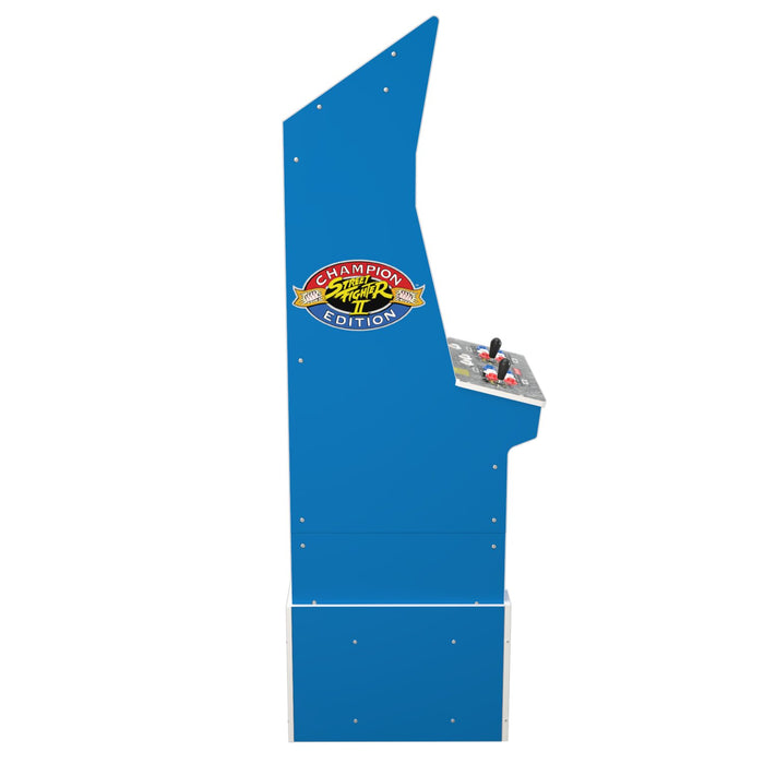 Arcade1Up Street Fighter™ ll Championship Edition Big Blue Arcade Cabinet with Riser and Stool