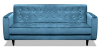 Devlin Velvet Sofa - Blue