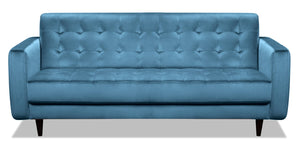 Devlin Velvet Sofa - Blue