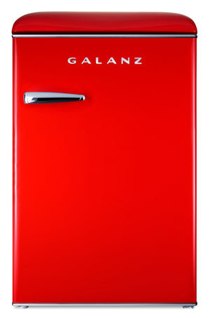 Galanz 4.4 Cu. Ft. Retro Compact Refrigerator - GLR44RDER | Réfrigérateur compact Galanz rétro de 4,4 pi3 - GLR44RDER | GLR44DER