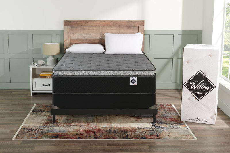 Springwall Sage Pillowtop Low-Profile Queen Mattress-in-a-Box Set