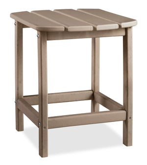 Bask Patio End Table - Taupe